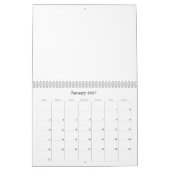 Lege kalender 2020 Witte Sjabloon (Jan 2027)