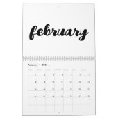 Lege kalender 2025 met Feestdagen (Feb 2026)