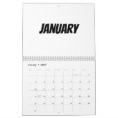 Lege kalender 2025 met feestdagen (Jan 2027)