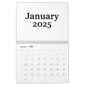 Lege Kalender 2025 Met Feestdagen (Jan 2027)