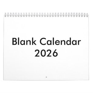 Lege Kalender 2026 Met Maanden