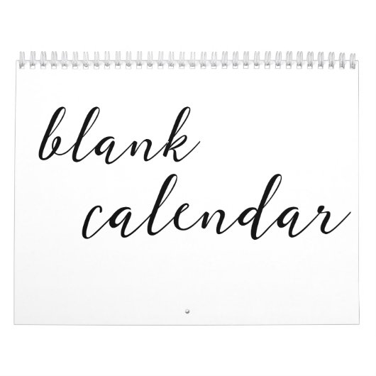 Lege kalender 2026 Wit sjabloon (Hoes)