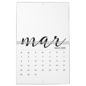 Lege kalender 2026 Wit sjabloon (Mar 2026)