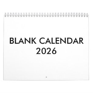 Lege kalender voor 2026