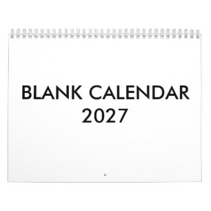 Lege Kalender Voor 2027