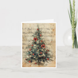 lege kerstboomkaart kaart