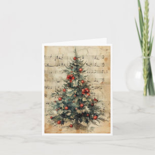 lege kerstboomkaart kaart