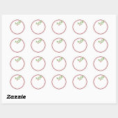 LEGE Kerstgroen Jar Ronde Sticker (Vel)
