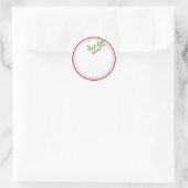 LEGE Kerstgroen Jar Ronde Sticker (Tas)
