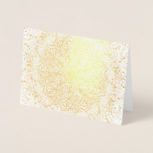 Lege kerstkaart met goud folie kaarten