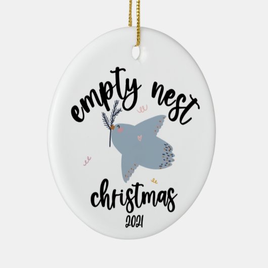 Lege kerstversiering - 2021 keramisch ornament (Rechts)