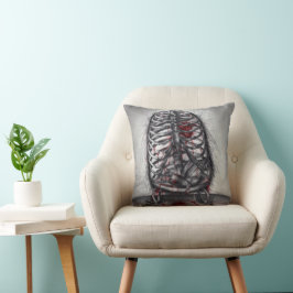 Lege Kooi Anatomie Gotische Horror Originele Kunst Kussen