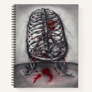 Lege Kooi Anatomie Gotische Horror Surrealistische Notitieboek