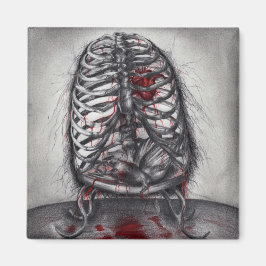 Lege Kooi Anatomie Hart Surrealisme Horror Kunst Magneet