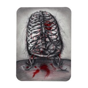 Lege Kooi Anatomie Hart Surrealisme Horror Kunst Magneet
