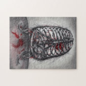 Lege kooi Anatomie Horror Originele Kunst Puzzle Legpuzzel (Horizontaal)