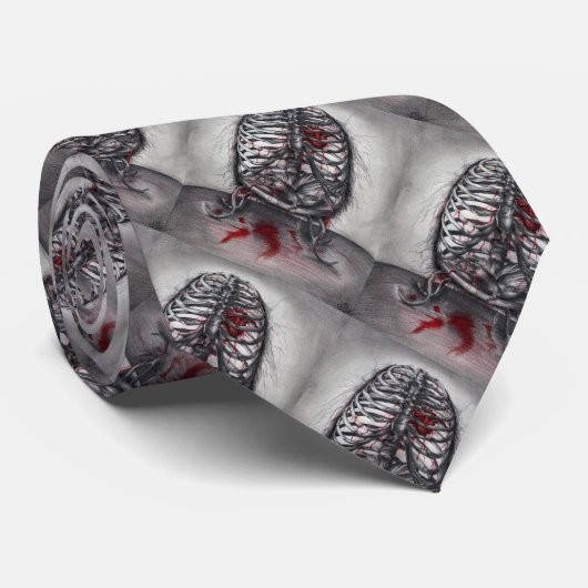 Lege kooi-anatomie ribben Harte Surrealistische Ho Stropdas (Opgerold)