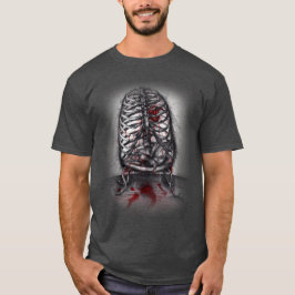 Lege Kooi Anatomie Vogel Hart Surrealistische Horr T-shirt
