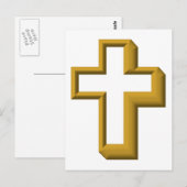 Lege kruis briefkaart (Voorkant / Achterkant)