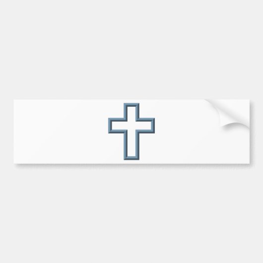 Lege kruis bumpersticker (Voorkant)