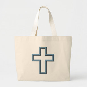 Lege kruis grote tote bag