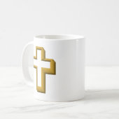 Lege kruis koffiemok (Voorkant links)