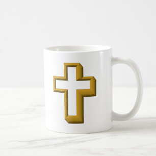 Lege kruis koffiemok