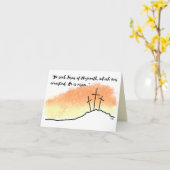 Lege kruising Hij is gerezen de Pasen van de Manus Kaart (Gele Bloem)