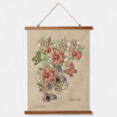 Lege leder en suede kunst, ophangtapijt hangend wandkleed (Voorkant)