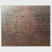 Lege lederen textuur achtergrondse close-up, embo cadeaupapier (Vlak)