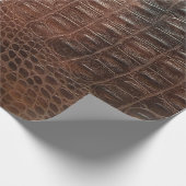 Lege lederen textuur achtergrondse close-up, embo cadeaupapier (Hoek)