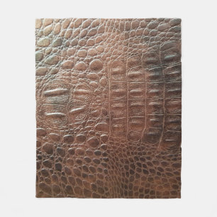 Lege lederen textuur achtergrondse close-up, embo fleece deken