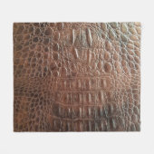 Lege lederen textuur achtergrondse close-up, embo fleece deken (Voorkant (Horizontaal))