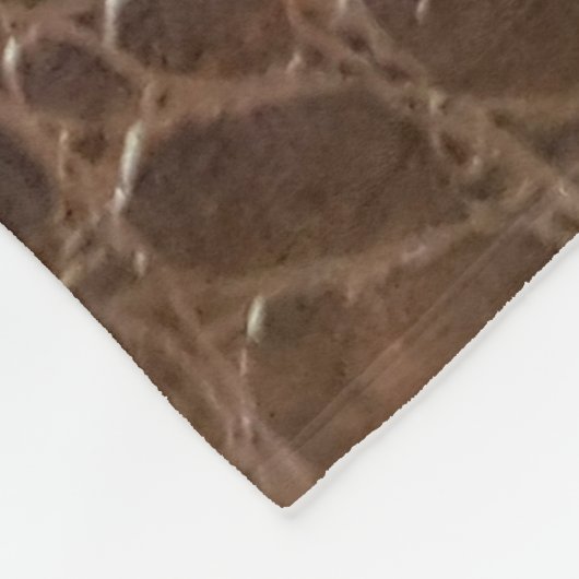 Lege lederen textuur achtergrondse close-up, embo fleece deken (Hoek)