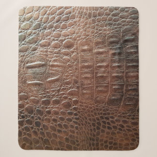 Lege lederen textuur achtergrondse close-up, embo sherpa deken