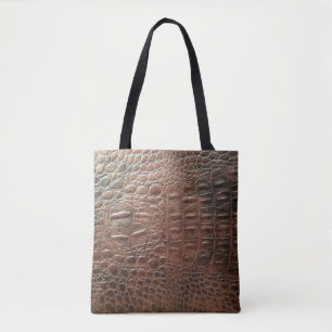 Lege lederen textuur achtergrondse close-up, embo tote bag