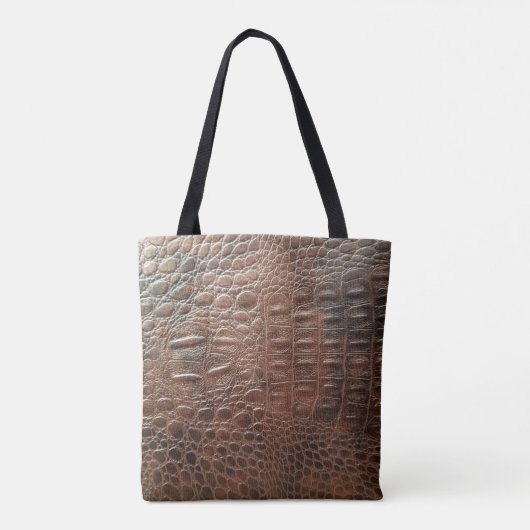 Lege lederen textuur achtergrondse close-up, embo tote bag (Achterkant)