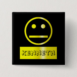 Lege lettercodering vierkante button 5,1 cm