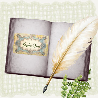 Lege lijst Victorian Style BookPlate Rechthoekige Sticker