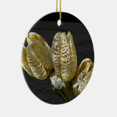 Lege Lily Seed Pods Coördinerende items Keramisch Ornament (Rechts)