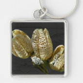 Lege Lily Seed Pods Coördinerende items Sleutelhanger (Voorkant)