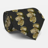 Lege Lily Seed Pods - Zwart Stropdas (Opgerold)