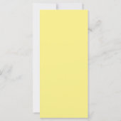 Lege Maïs Gekleurde Kaart voor Uw Huwelijksmenu (Achterkant)