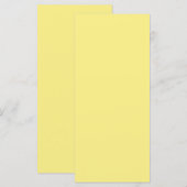 Lege Maïs Gekleurde Kaart voor Uw Huwelijksmenu (Voorkant / Achterkant)