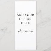 Lege menu Sjabloon (4 x 9) (Achterkant)