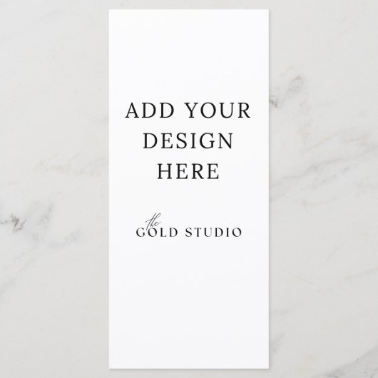 Lege menu Sjabloon (4 x 9) (Achterkant)