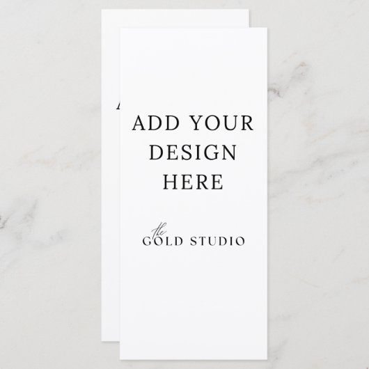 Lege menu Sjabloon (4 x 9) (Voorkant / Achterkant)