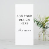 Lege menu Sjabloon (4 x 9) (Staand voorkant)