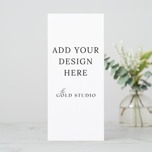 Lege menu Sjabloon (4 x 9) (Staand voorkant)