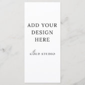 Lege menu Sjabloon (4 x 9) (Voorkant)